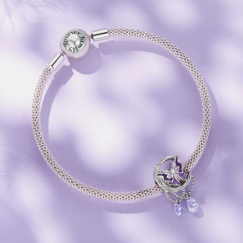 (immagine per) Charm a forma di farfalla lunare stile Pandora - SCC2545 - Visualizza 3