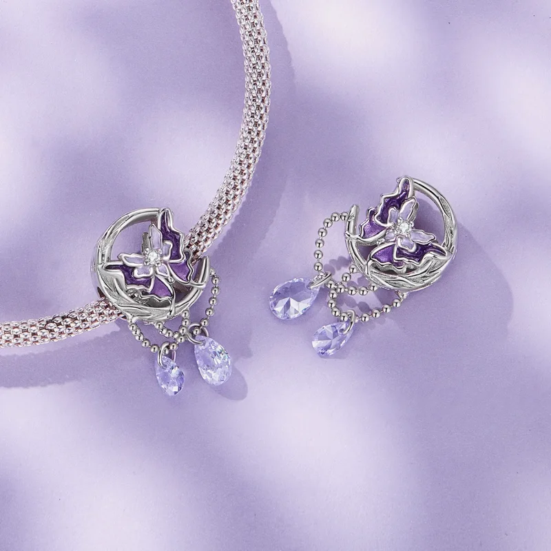 (immagine per) Charm a forma di farfalla lunare stile Pandora - SCC2545 - Visualizza 4