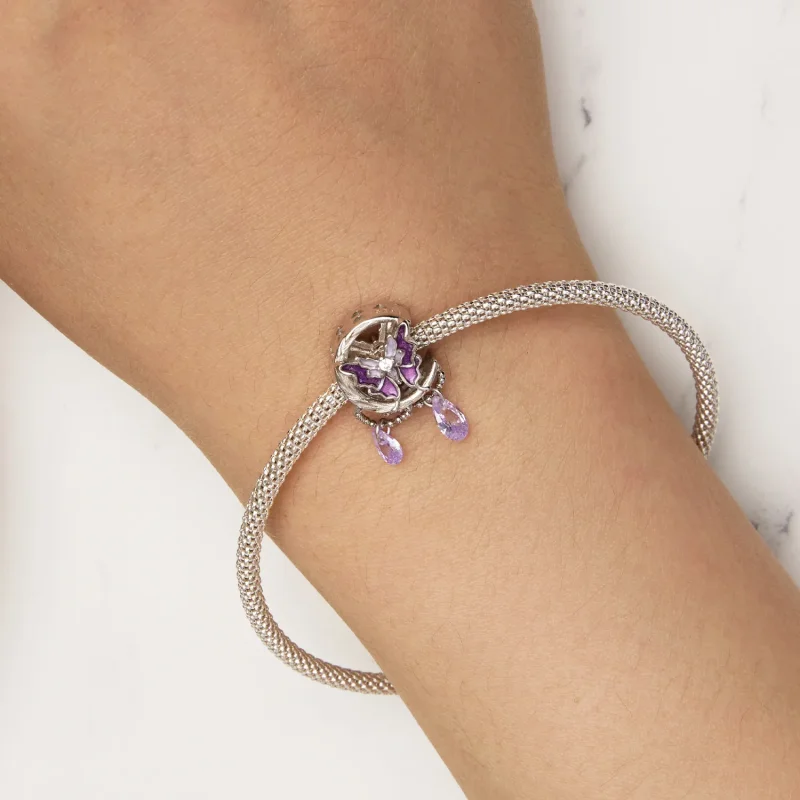 (immagine per) Charm a forma di farfalla lunare stile Pandora - SCC2545 - Visualizza 5