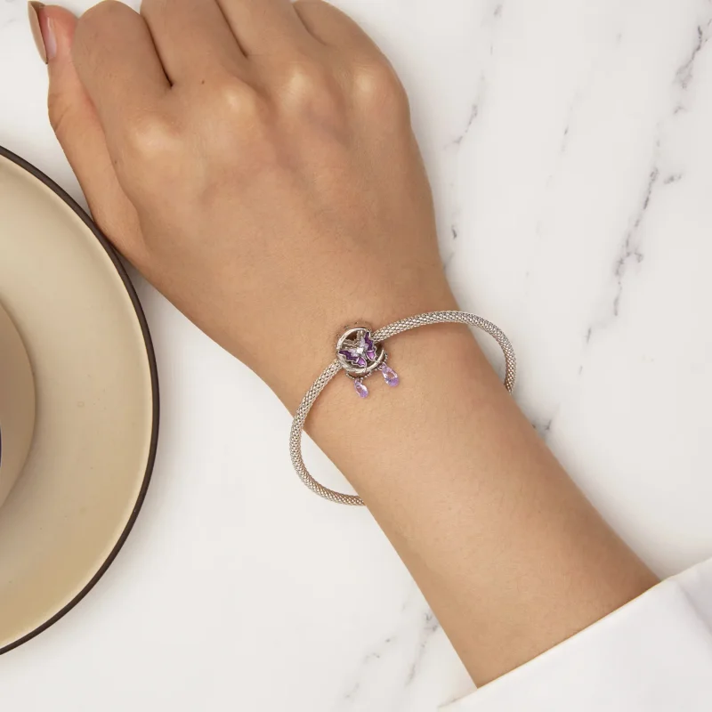 (immagine per) Charm a forma di farfalla lunare stile Pandora - SCC2545 - Visualizza 6