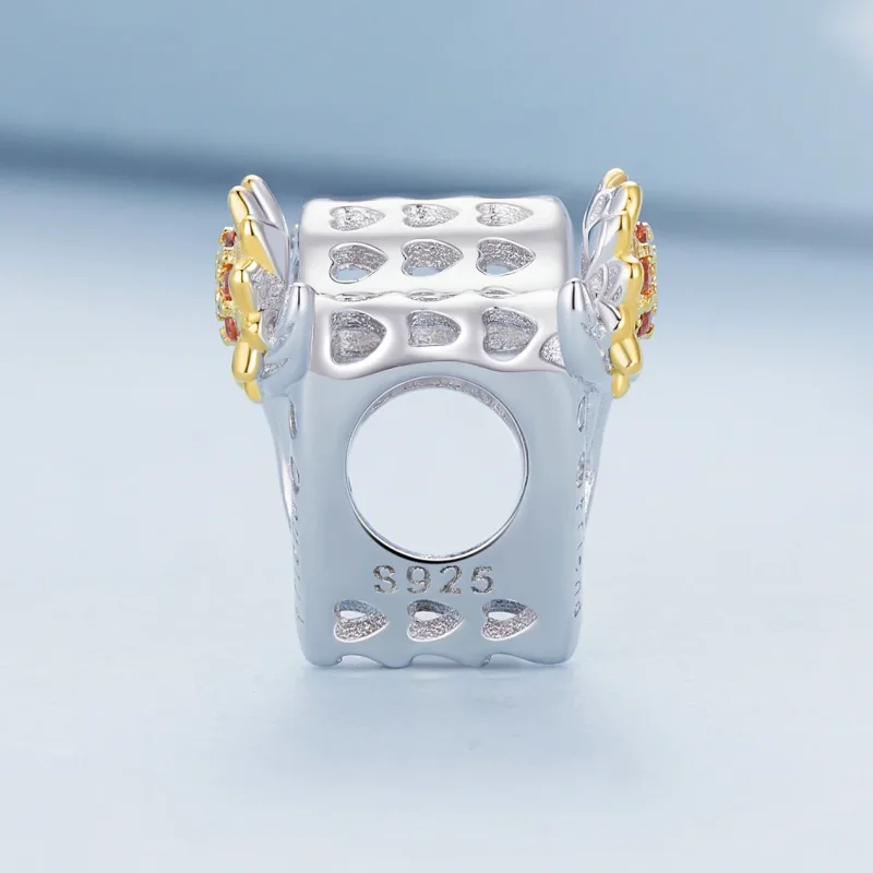 (immagine per) Charm a forma di girasole in stile Pandora - BSC839 - Visualizza 3