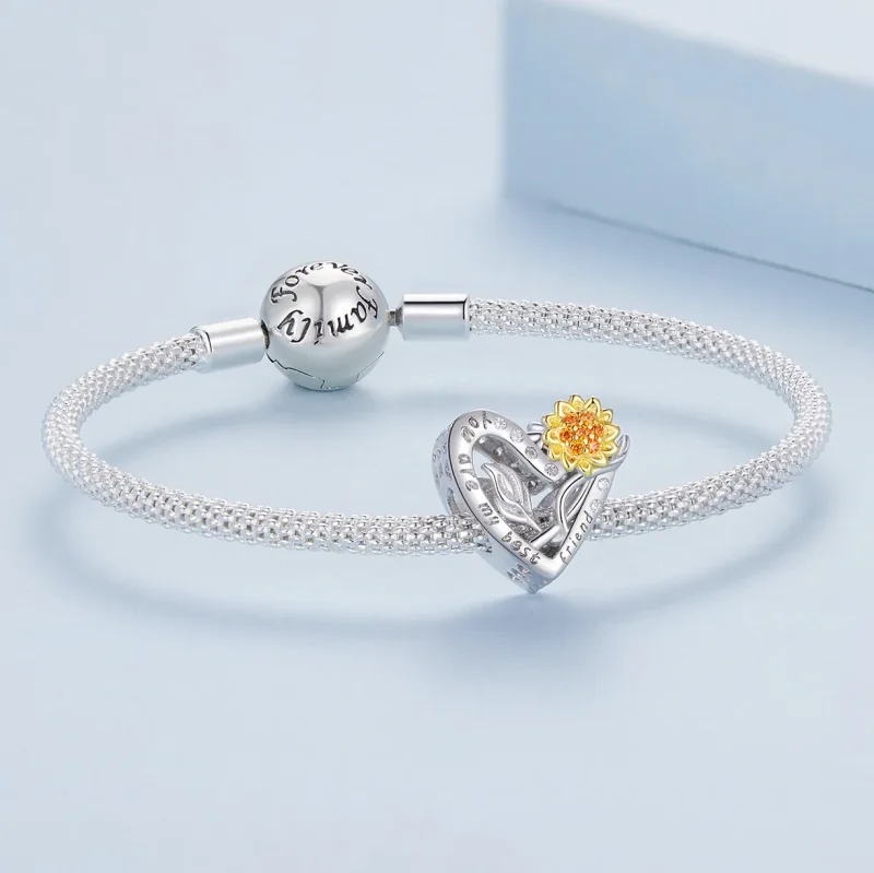 (immagine per) Charm a forma di girasole in stile Pandora - BSC839 - Visualizza 5