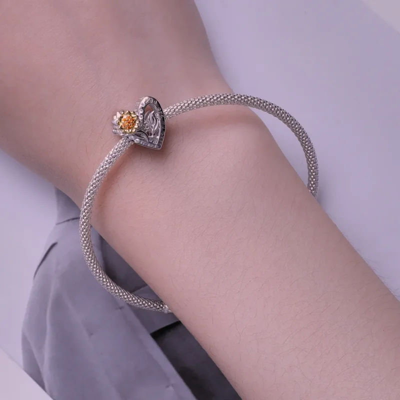 (immagine per) Charm a forma di girasole in stile Pandora - BSC839 - Visualizza 6