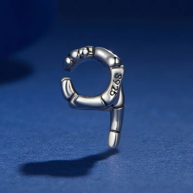 (immagine per) Charm a forma di mano scheletrica di stile Pandora - BSC909 - Visualizza 3