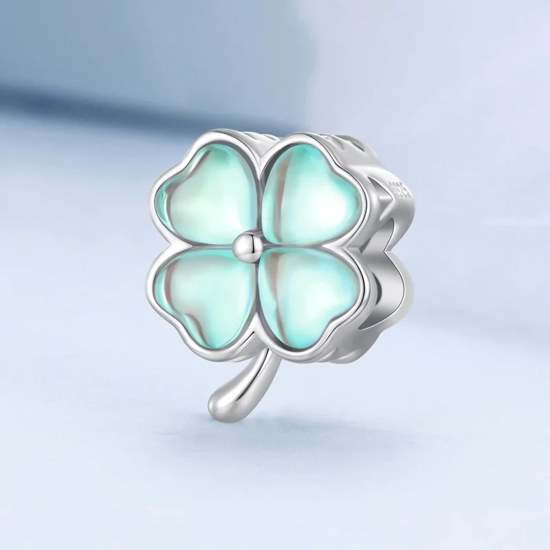 (immagine per) Charm a forma di quadrifoglio alla Pandora - BSC733-GN - Visualizza 2