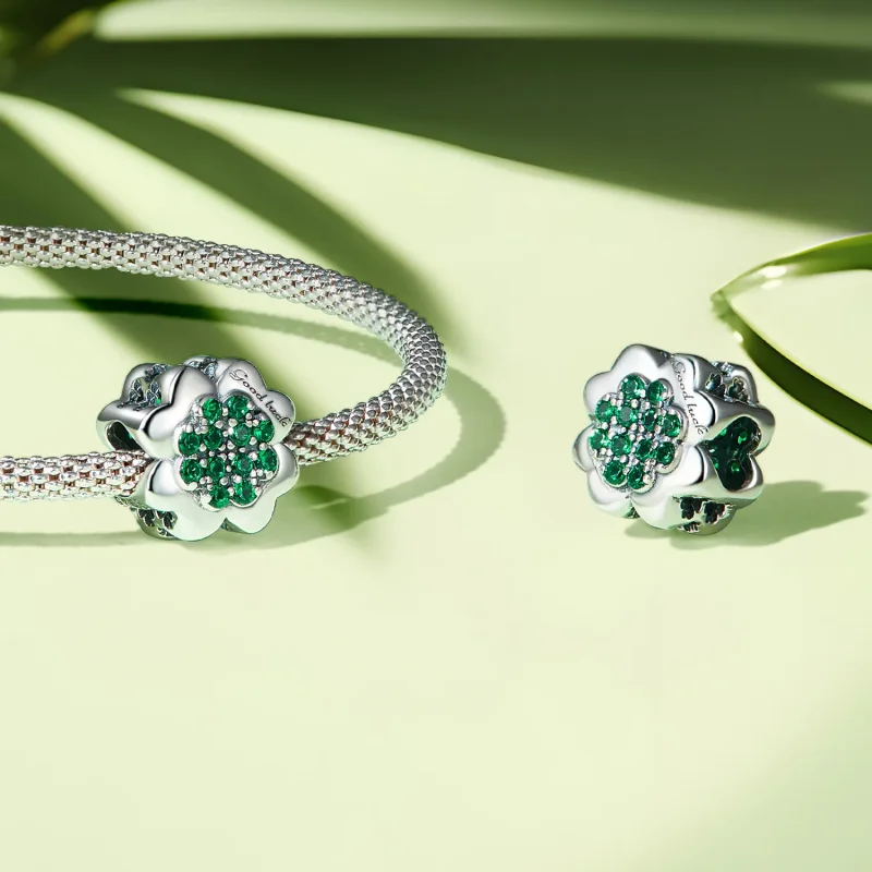 (immagine per) Charm a forma di quadrifoglio nello stile di Pandora - SCC2604 - Visualizza 4