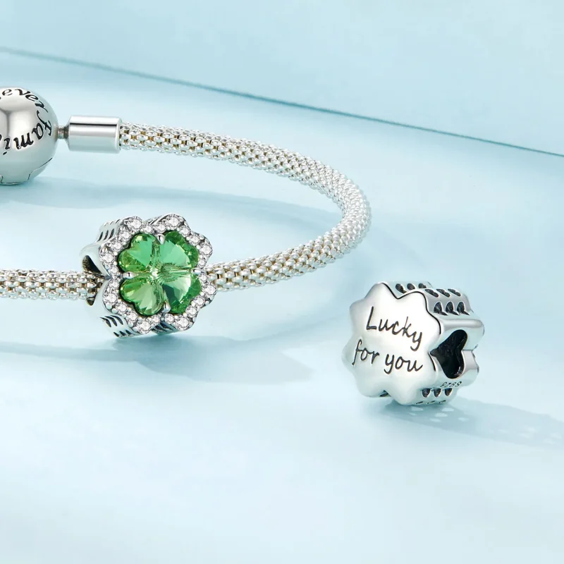 (immagine per) Charm a forma di quadrifoglio nello stile Pandora - SCC2622 - Visualizza 4