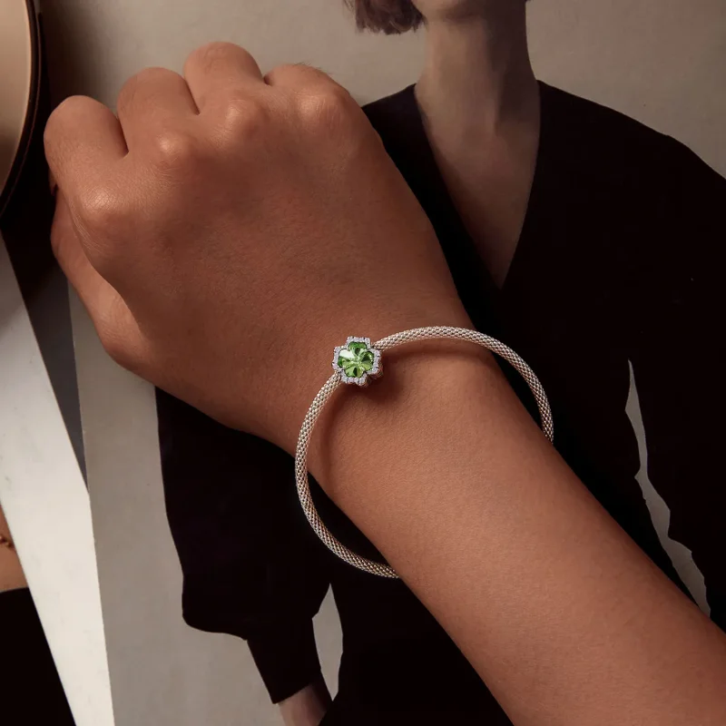 (immagine per) Charm a forma di quadrifoglio nello stile Pandora - SCC2622 - Visualizza 6