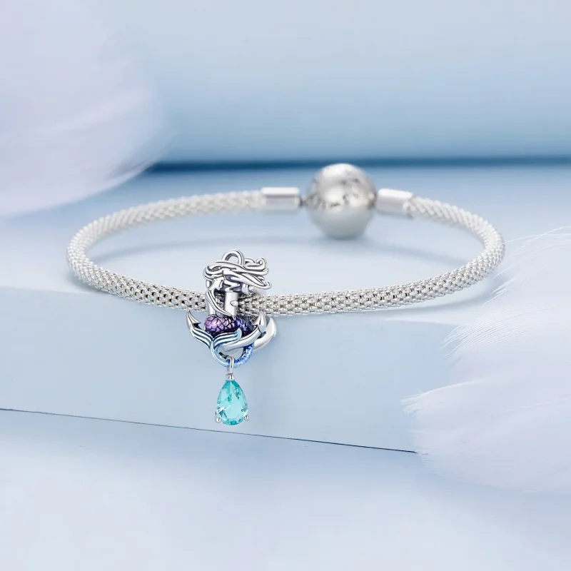 (immagine per) Charm a forma di sirena con ancora stile Pandora - BSC903 - Visualizza 3