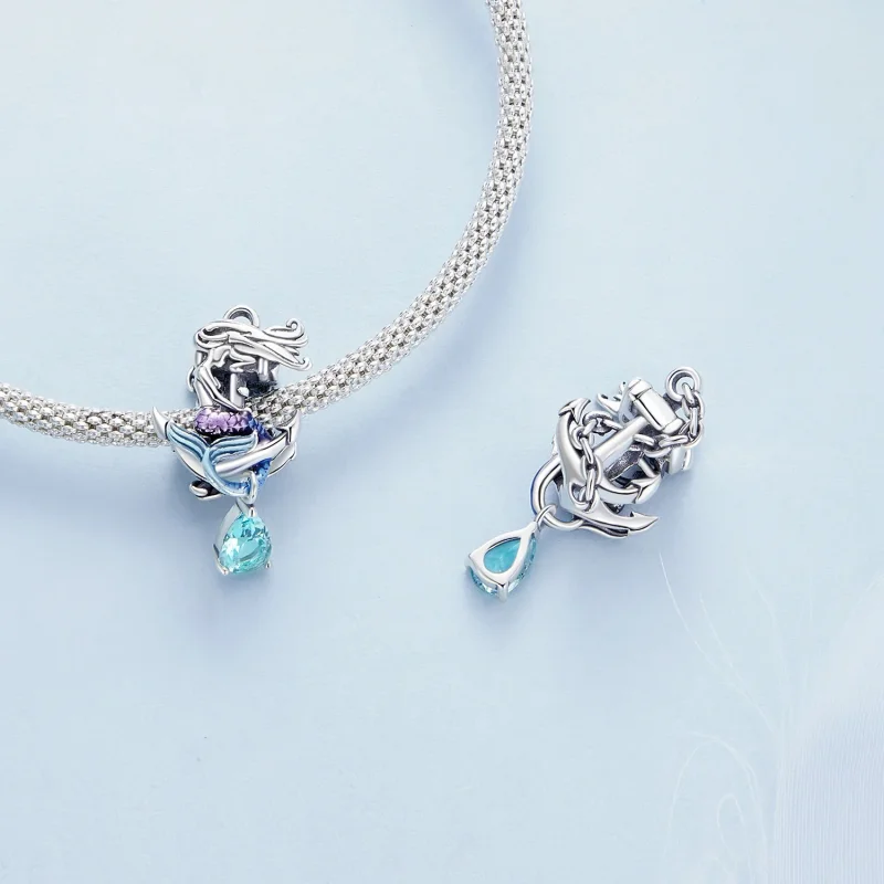 (immagine per) Charm a forma di sirena con ancora stile Pandora - BSC903 - Visualizza 4