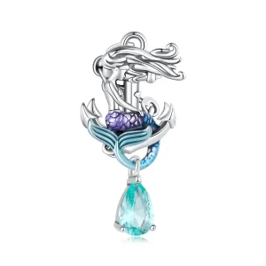 (immagine per) Charm a forma di sirena con ancora stile Pandora - BSC903