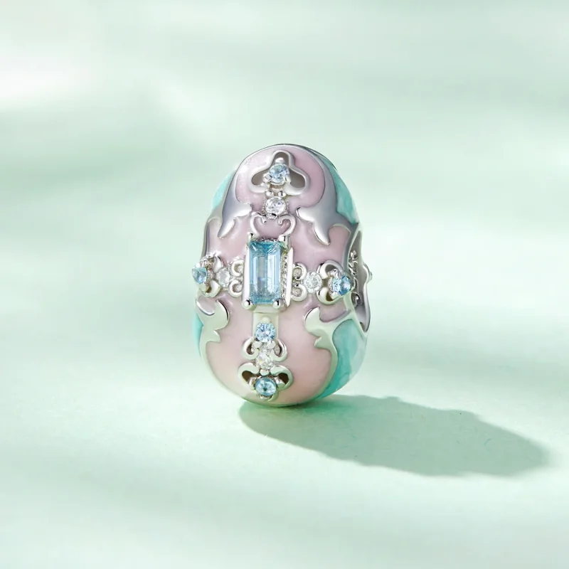 (immagine per) Charm a forma di uovo di Pasqua nello stile di Pandora - BSC781 - Visualizza 2