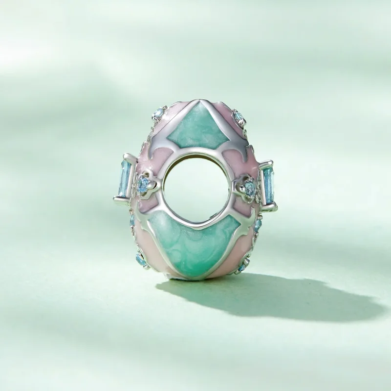 (immagine per) Charm a forma di uovo di Pasqua nello stile di Pandora - BSC781 - Visualizza 3
