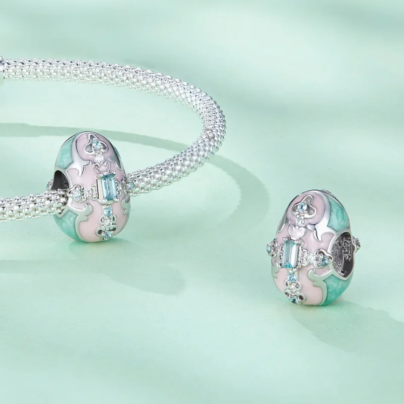 (immagine per) Charm a forma di uovo di Pasqua nello stile di Pandora - BSC781 - Visualizza 4