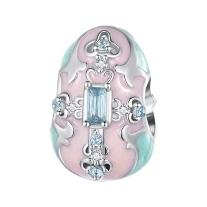 Charm a forma di uovo di Pasqua nello stile di Pandora - BSC781 (immagine per) Charm a forma di uovo di Pasqua nello stile di Pandora - BSC781