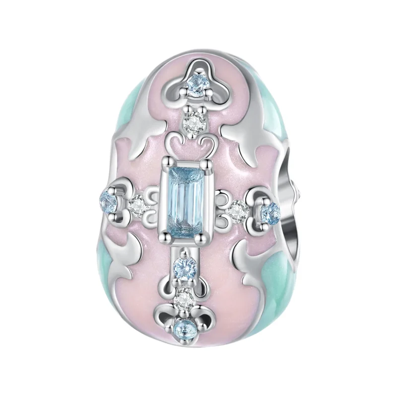 (immagine per) Charm a forma di uovo di Pasqua nello stile di Pandora - BSC781