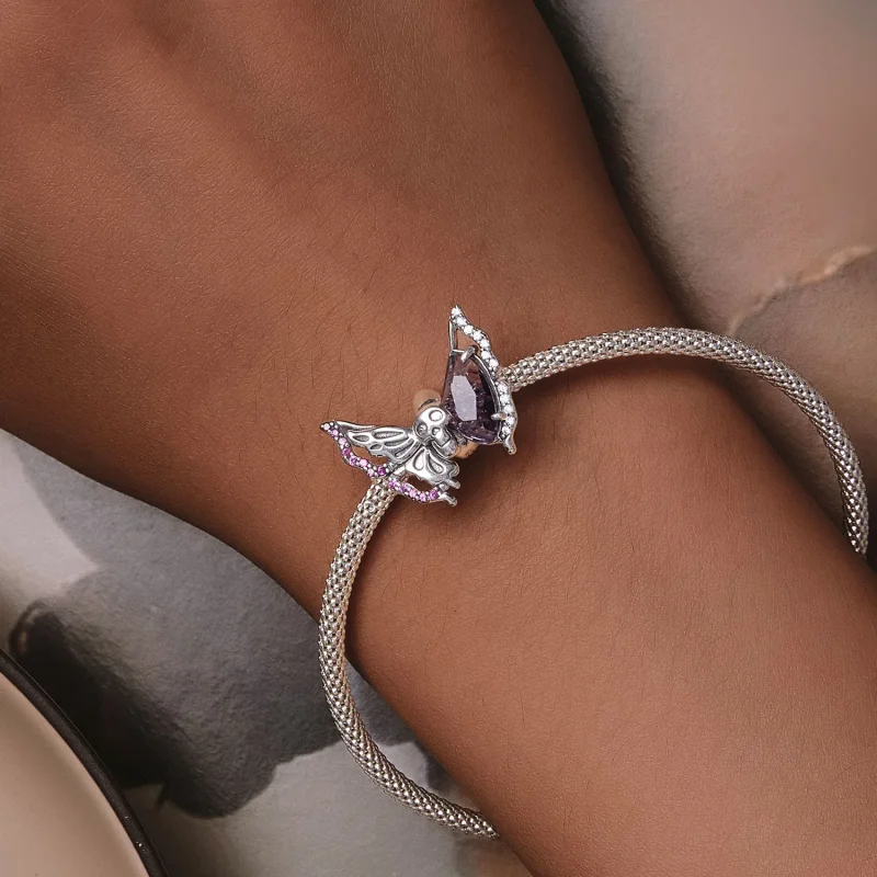 (immagine per) Charm a stile Pandora con farfalla scheletrica - BSC911 - Visualizza 7