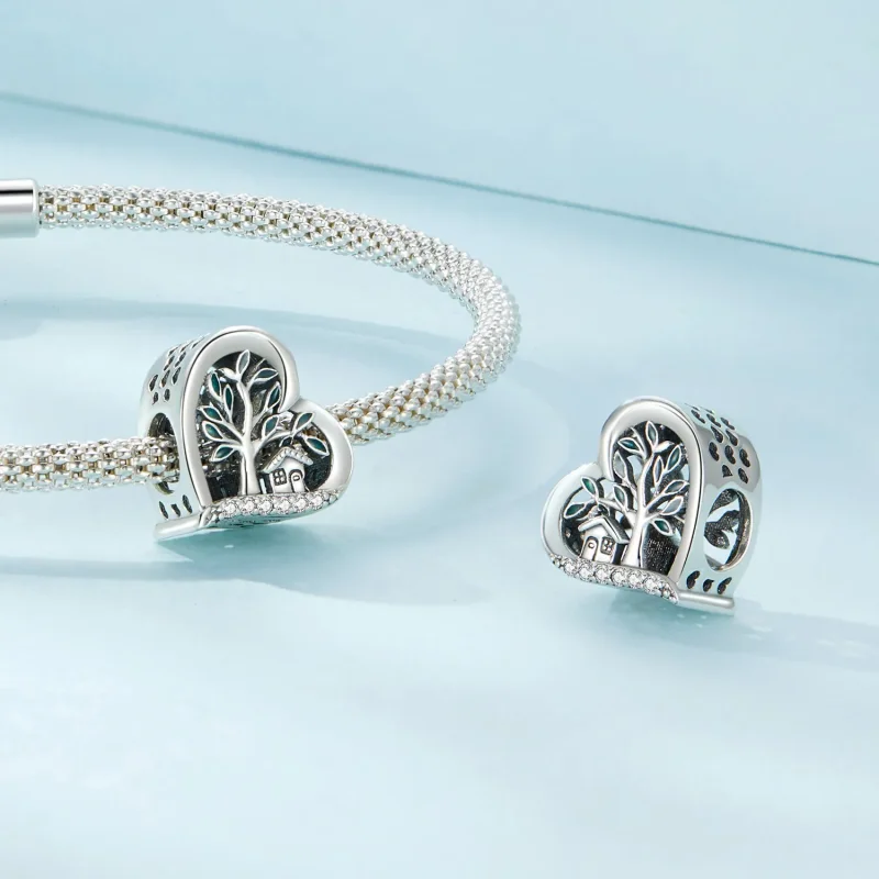 (immagine per) Charm con albero genealogico nello stile di Pandora - SCC2624 - Visualizza 4