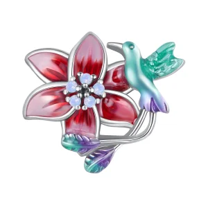 (immagine per) Charm con Fiori e Uccelli in Stile Pandora - BSC787
