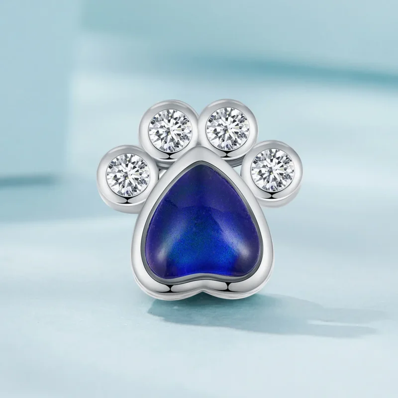 (immagine per) Charm con pietra d'umore per animali domestici carino in stile Pandora - SCC2582 - Visualizza 2