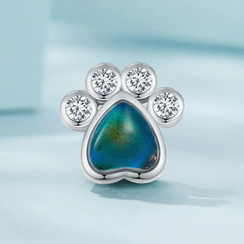 (immagine per) Charm con pietra d'umore per animali domestici carino in stile Pandora - SCC2582 - Visualizza 3