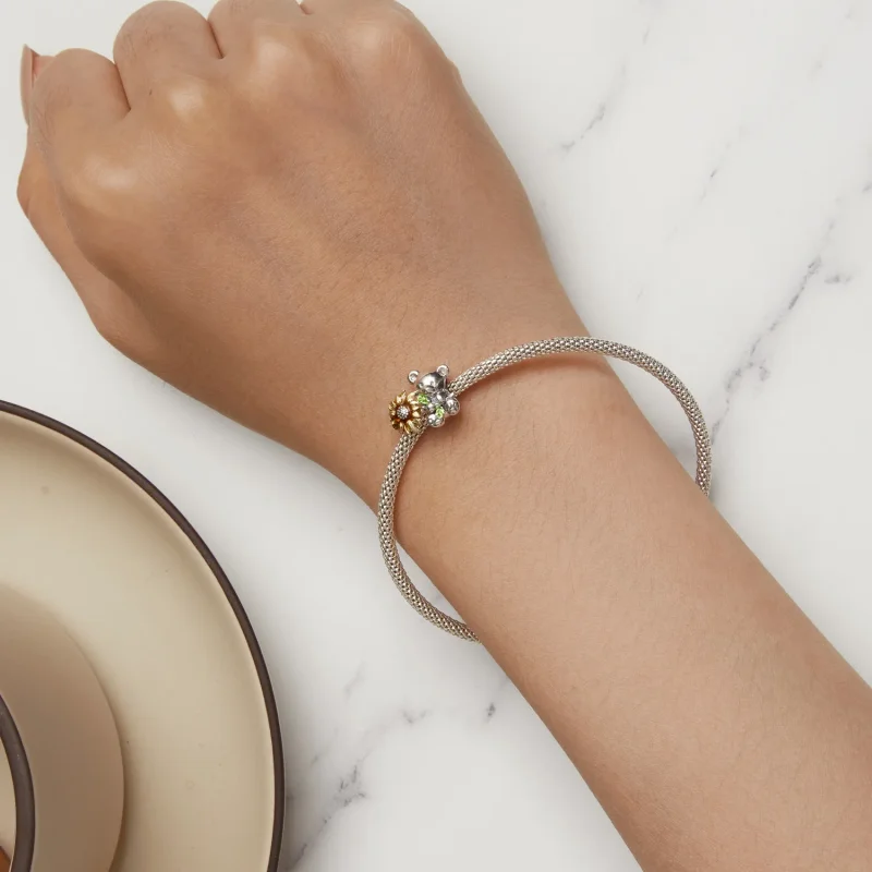 (immagine per) Charm con stile Pandora a forma di girasole e orsetto - SCC2560 - Visualizza 6