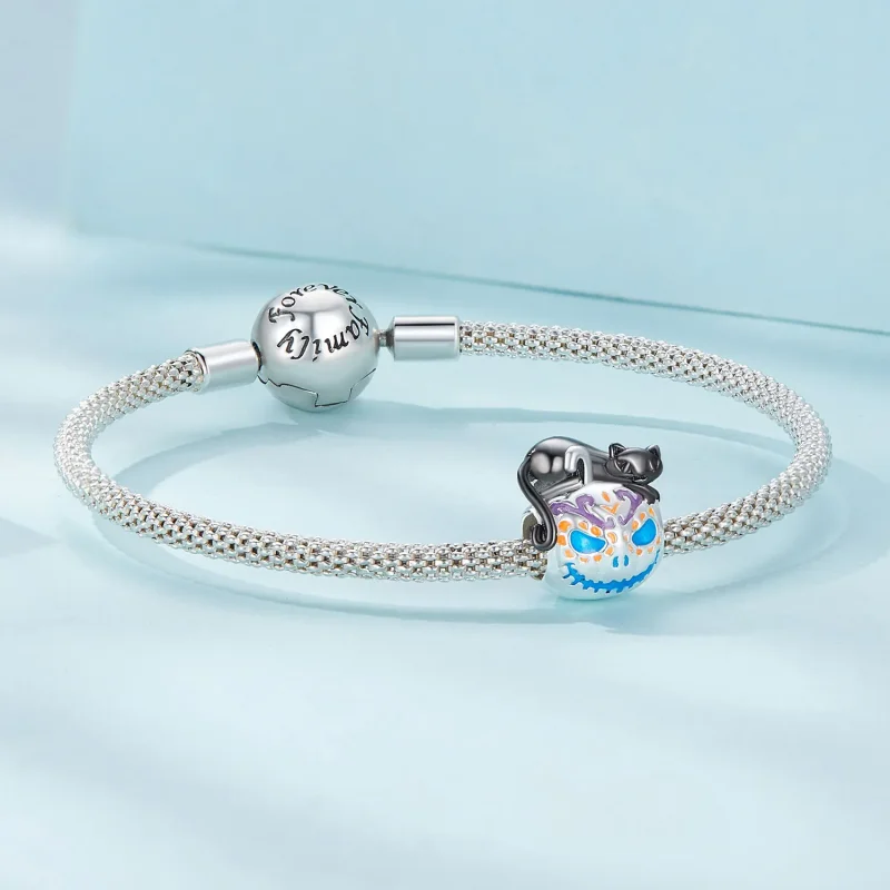 (immagine per) Charm di stile Pandora per Halloween a forma di Jack-O-Lantern - SCC2626 - Visualizza 5