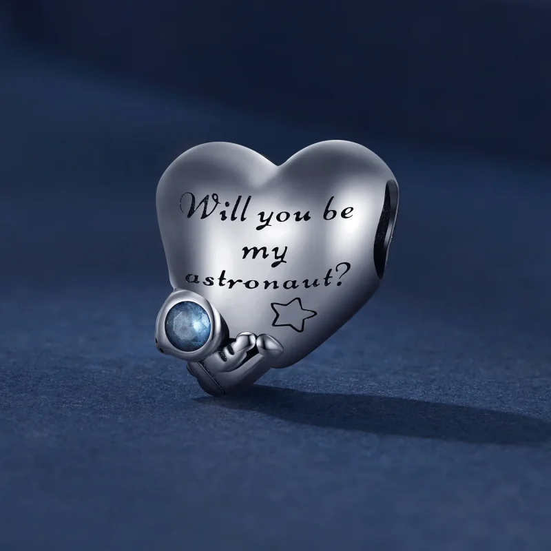 (immagine per) Charm in stile Pandora con astronauta - BSC790 - Visualizza 2