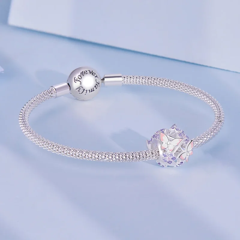 (immagine per) Charm in stile Pandora con farfalla e zircone - SCC2463 - Visualizza 5