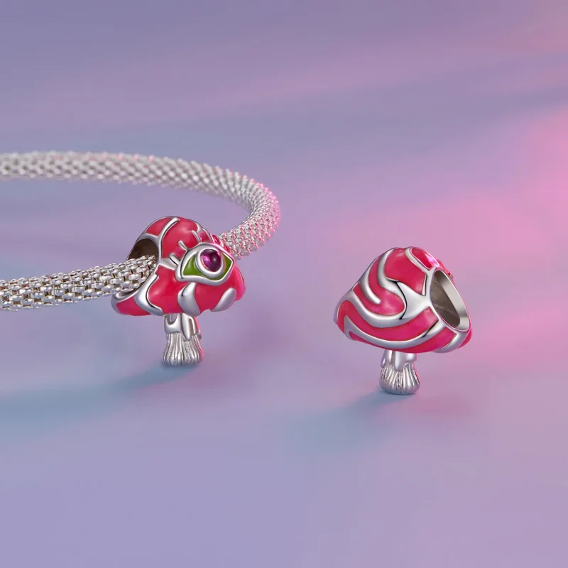 (immagine per) Charm in stile Pandora con funghi allucinogeni - SCC2532 - Visualizza 5