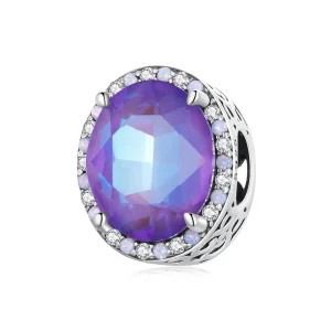 Charm in stile Pandora con gemma Moonlight - BSC891 (immagine per) Charm in stile Pandora con gemma Moonlight - BSC891