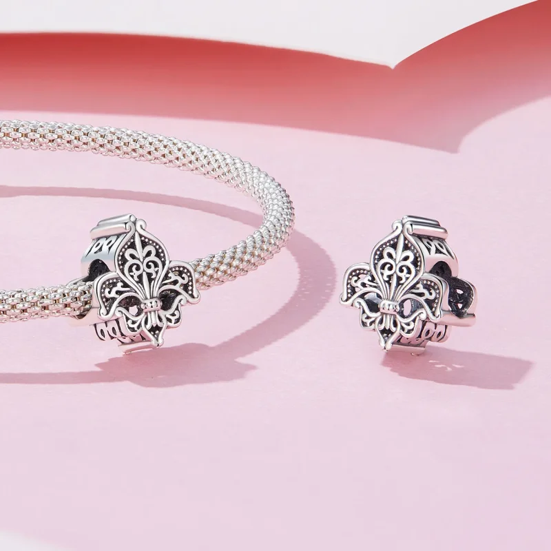 (immagine per) Charm in stile Pandora con motivo dell'Iris - SCC2630 - Visualizza 4