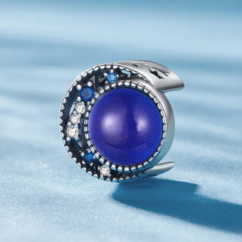 (immagine per) Charm in stile Pandora con pietra lunare Mood - SCC2558 - Visualizza 2
