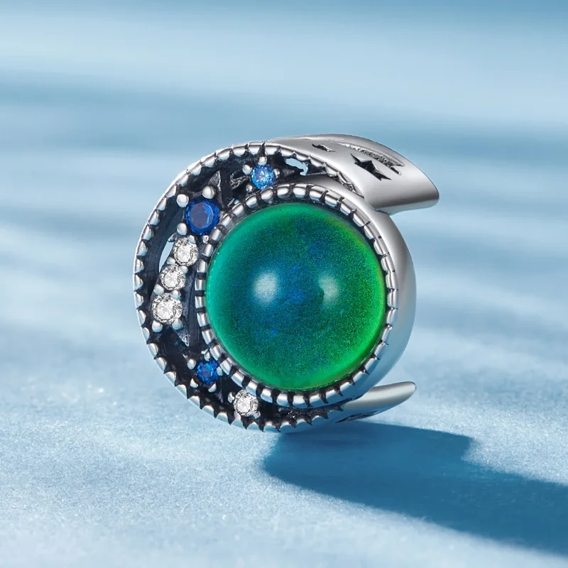 (immagine per) Charm in stile Pandora con pietra lunare Mood - SCC2558 - Visualizza 3