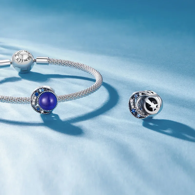 (immagine per) Charm in stile Pandora con pietra lunare Mood - SCC2558 - Visualizza 5