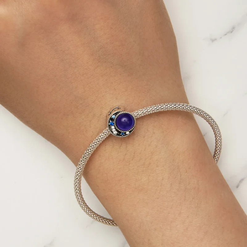 (immagine per) Charm in stile Pandora con pietra lunare Mood - SCC2558 - Visualizza 9