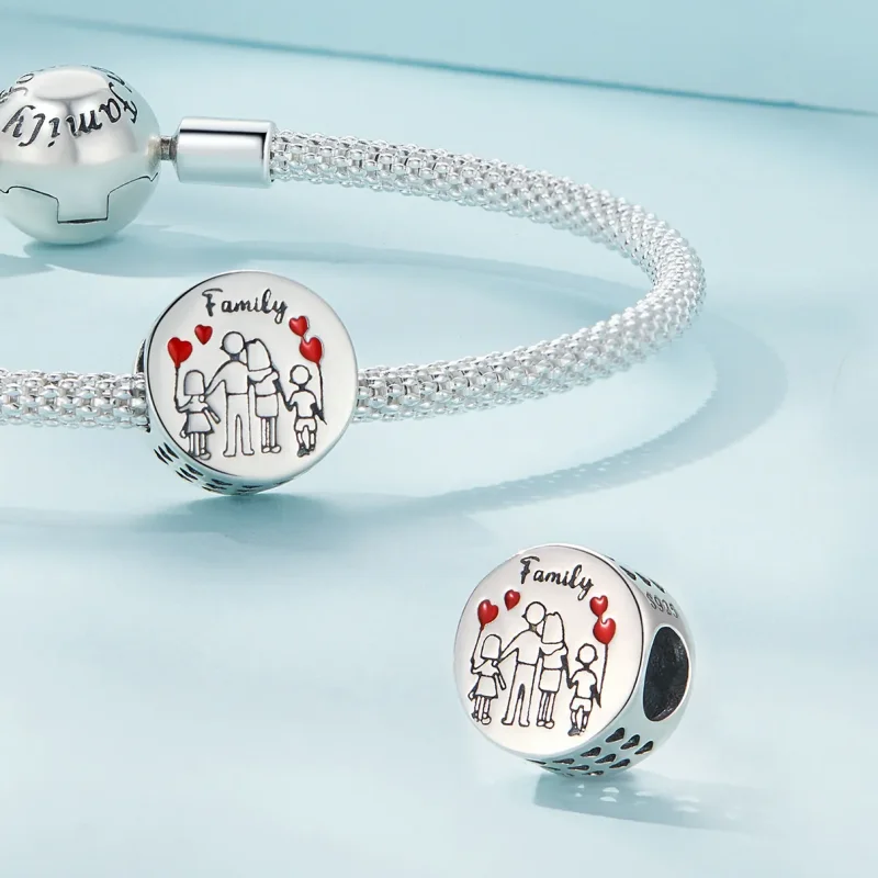 (immagine per) Charm in stile Pandora per la famiglia - SCC2494 - Visualizza 4