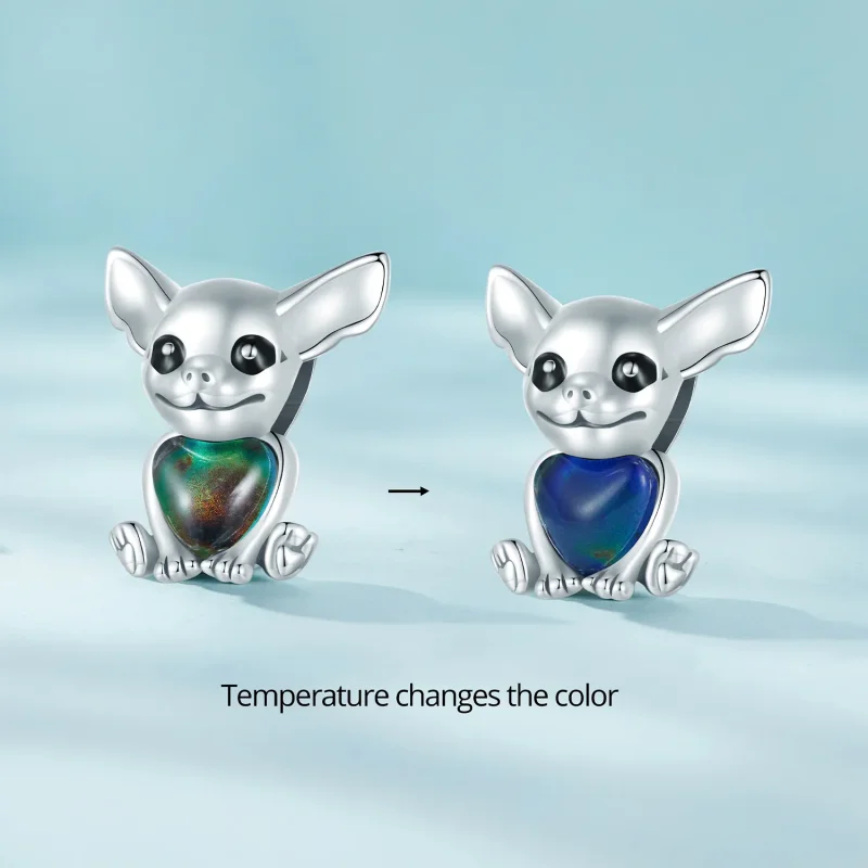 (immagine per) Charm Pandora stile Chihuahua - SCC2601 - Visualizza 2