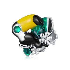 Charm Pandora stile Giungla con Tucano - SCC2520 (immagine per) Charm Pandora stile Giungla con Tucano - SCC2520