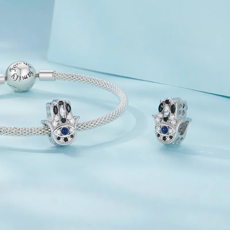 (immagine per) Charm Pandora Stile Mano di Fatima - SCC2522 - Visualizza 4