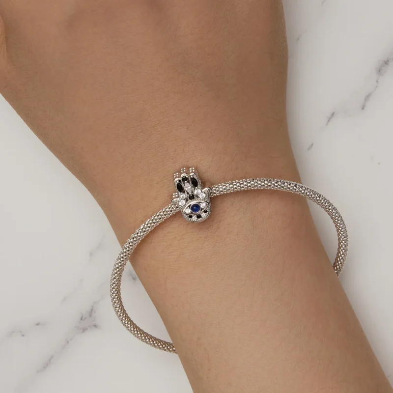 (immagine per) Charm Pandora Stile Mano di Fatima - SCC2522 - Visualizza 7