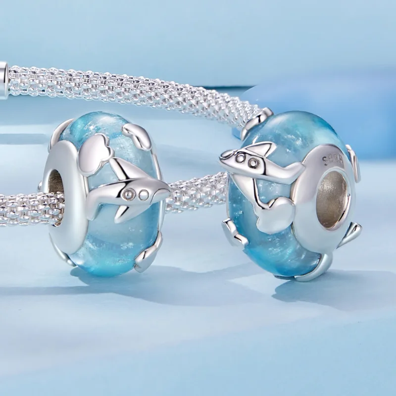 (immagine per) Charm smaltato stile Pandora con aereo - SCC2482 - Visualizza 4