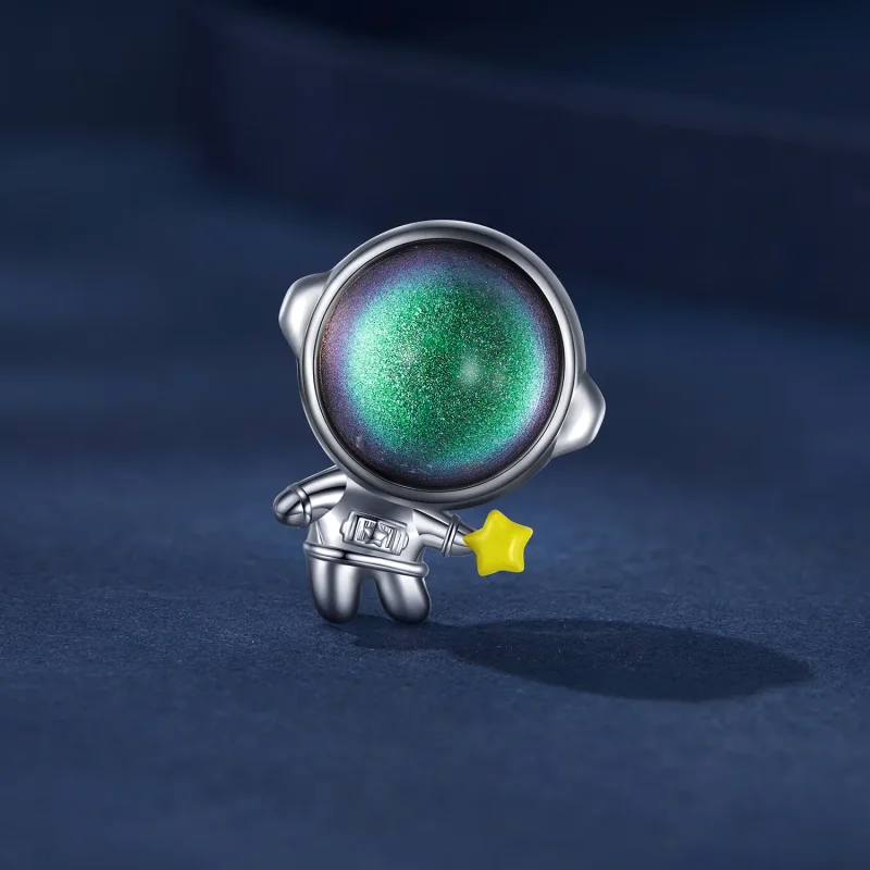 (immagine per) Charm stile Pandora con astronauta e stella - BSC793 - Visualizza 2