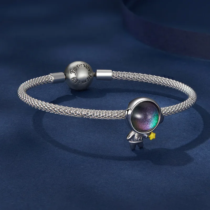 (immagine per) Charm stile Pandora con astronauta e stella - BSC793 - Visualizza 5