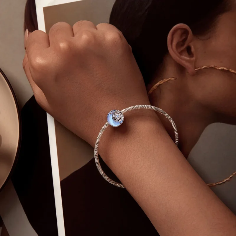 (immagine per) Charm stile Pandora con Stelle e Luna - BSC927 - Visualizza 6