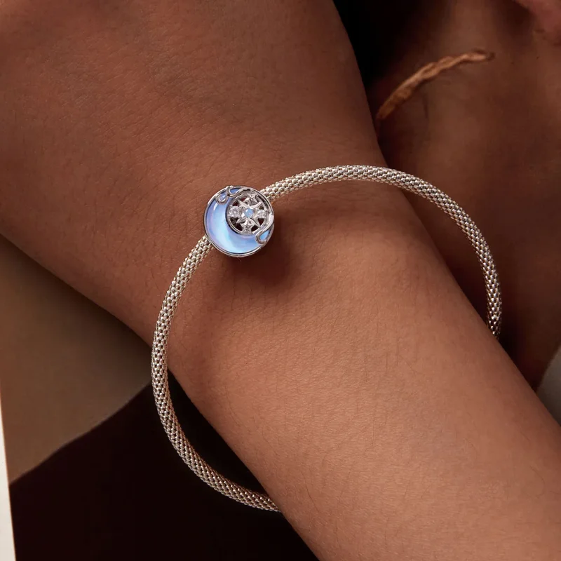 (immagine per) Charm stile Pandora con Stelle e Luna - BSC927 - Visualizza 7