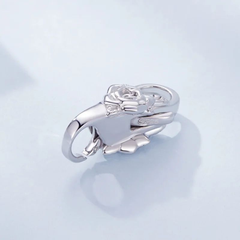 (immagine per) Chiusura a doppio moschettone Pandora Style in rosa - BSP024 - Visualizza 3