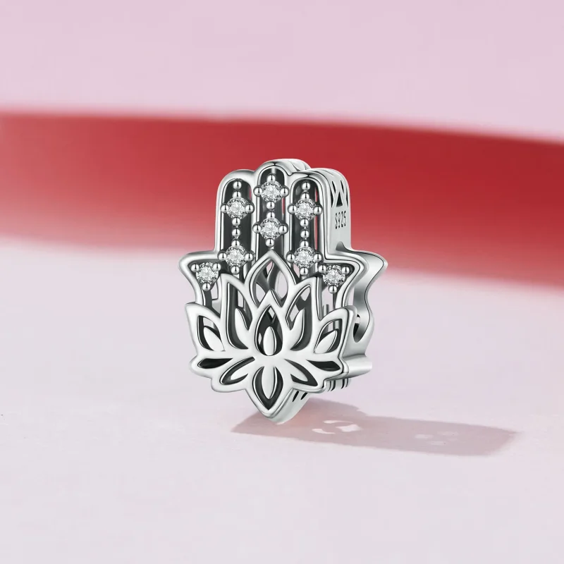 (immagine per) Ciondolo stile Pandora Mano di Fatima - SCC2628 - Visualizza 2