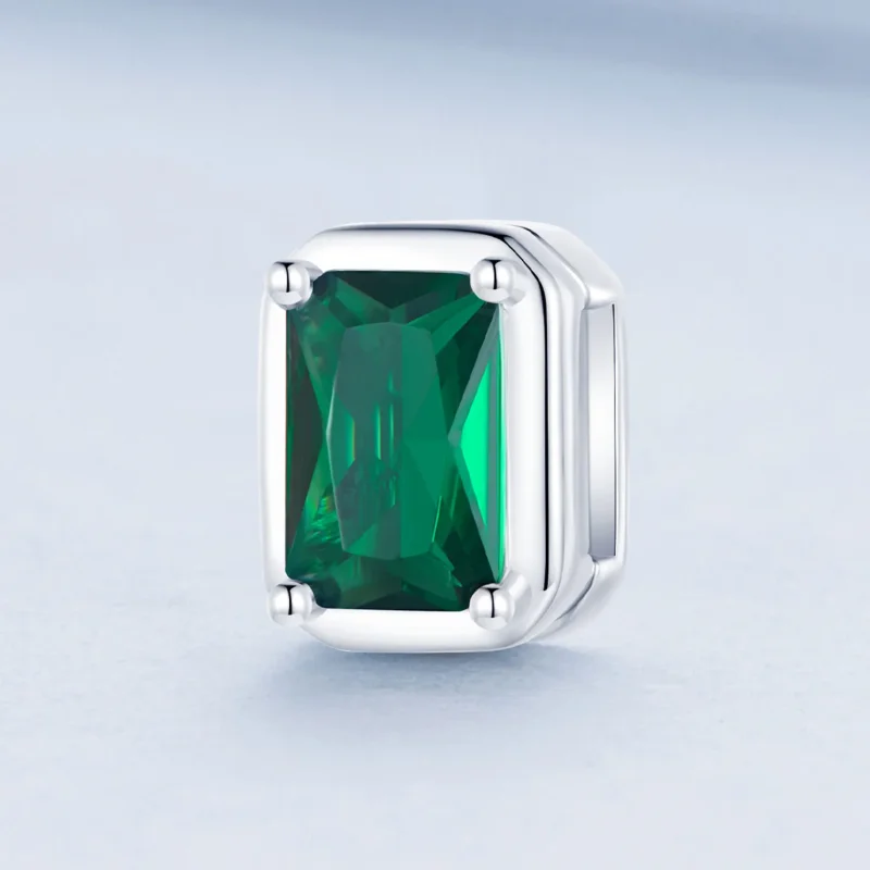 (immagine per) Clip di stile Pandora con smeraldo - BSX005 - Visualizza 2