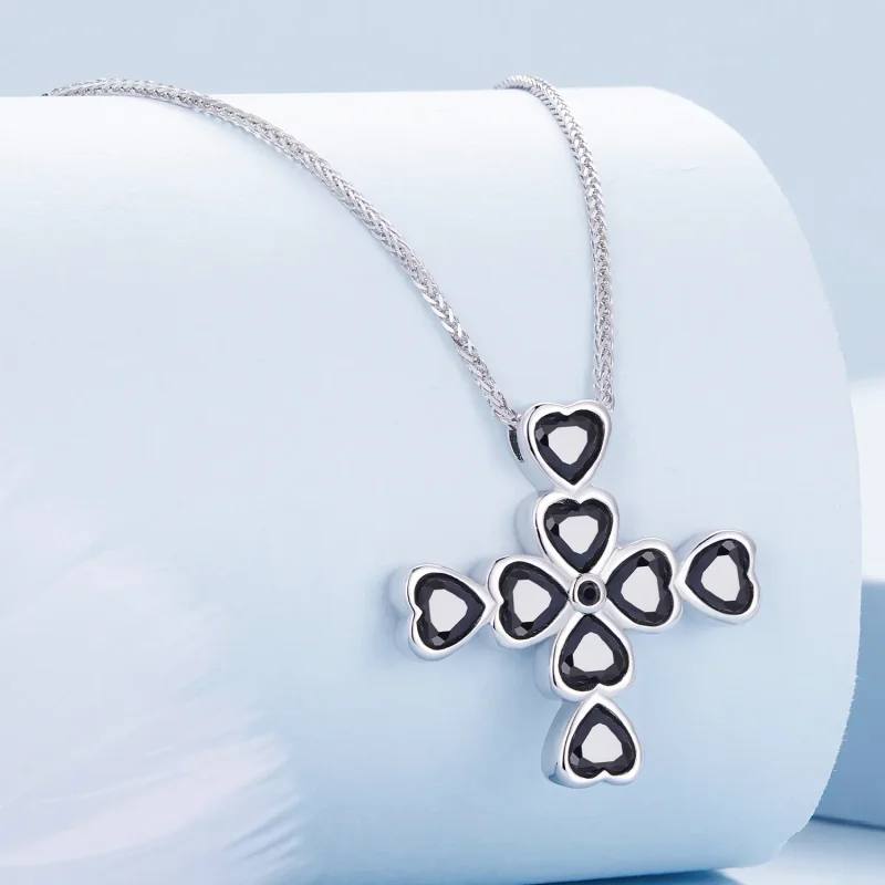 (immagine per) Collana a croce di stile Pandora - BSN335 - Visualizza 2